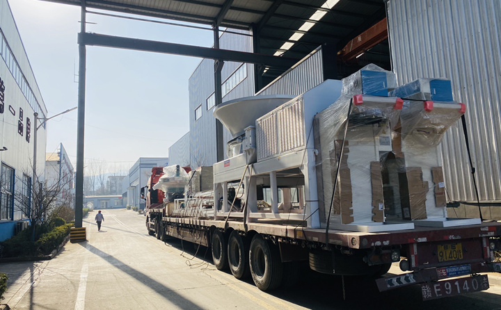 生產線設備轉車完成，準備發往鄭州